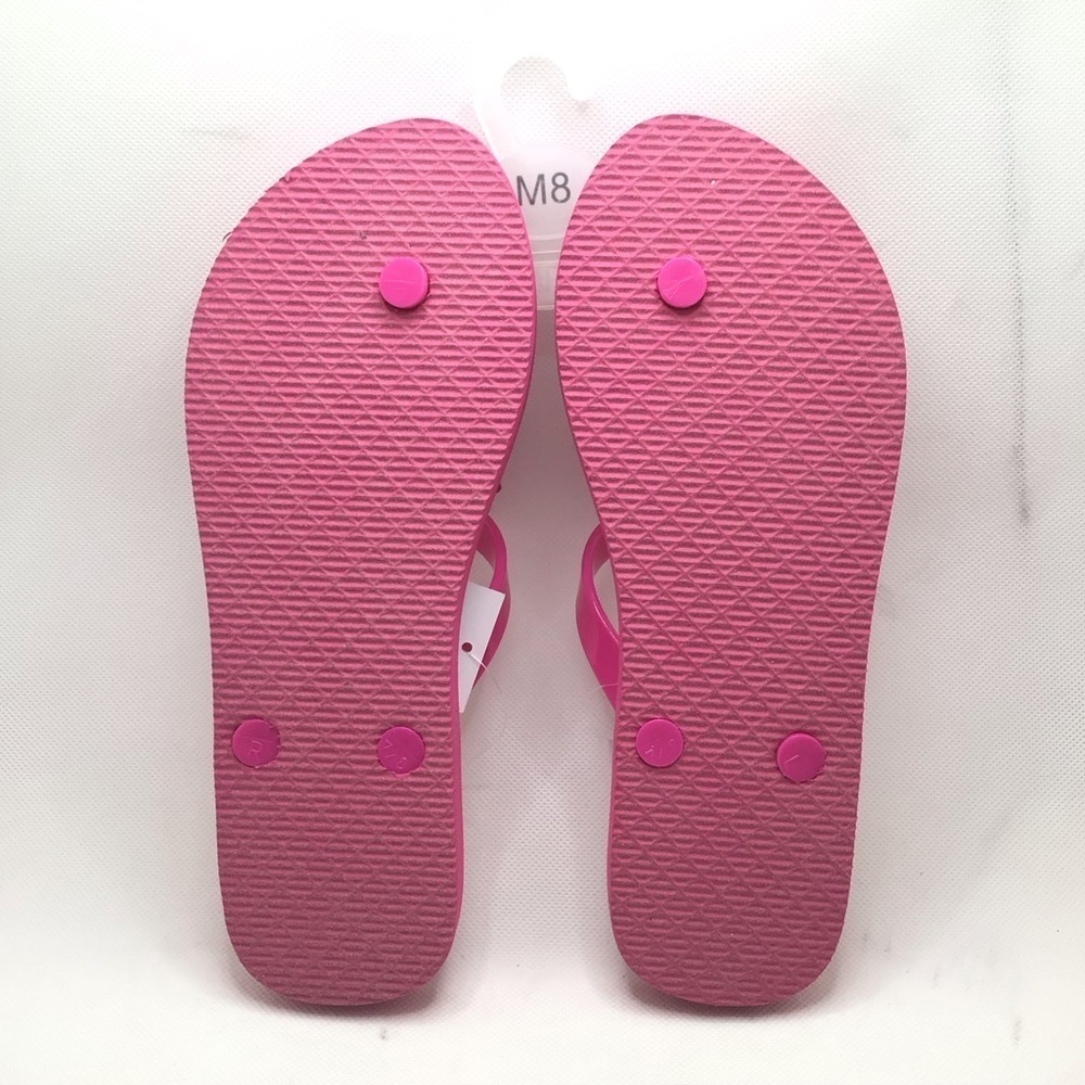 Aloha Island Womens Pink Rhinestone Starfish Thong Summer Flip flop Sandal - Picture 8 of 9